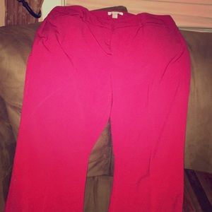 Red bootcut dress pants FINAL PRICE